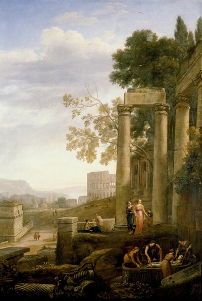 Landscape with the Burial of Saint Serapia by Claude Lorrain